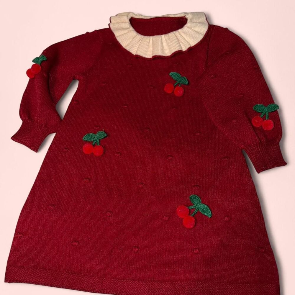 Unbranded Women's Red and Burgundy Dress